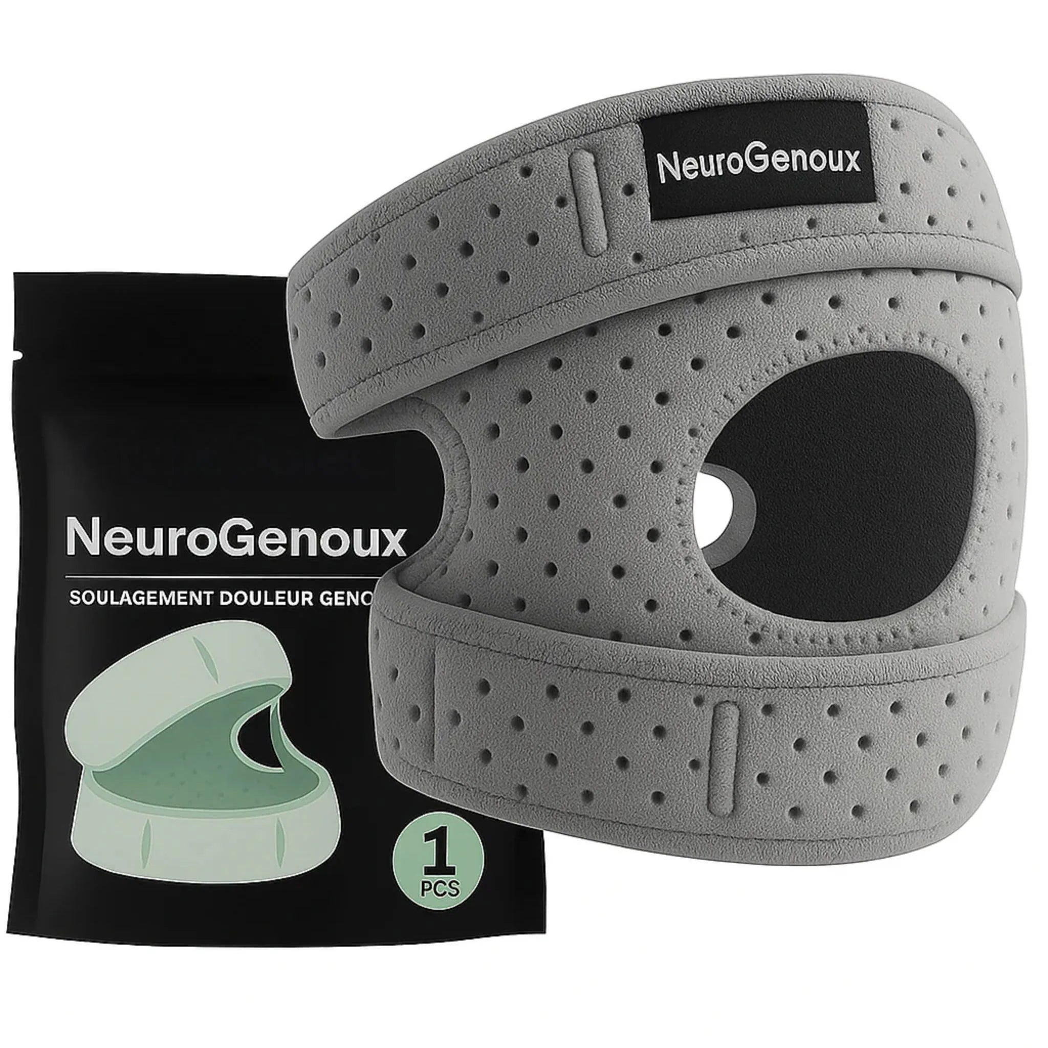 Genouillère Rotulienne NeuroGenoux — Réalignez l'Articulation du Genou Pendant vos Mouvements